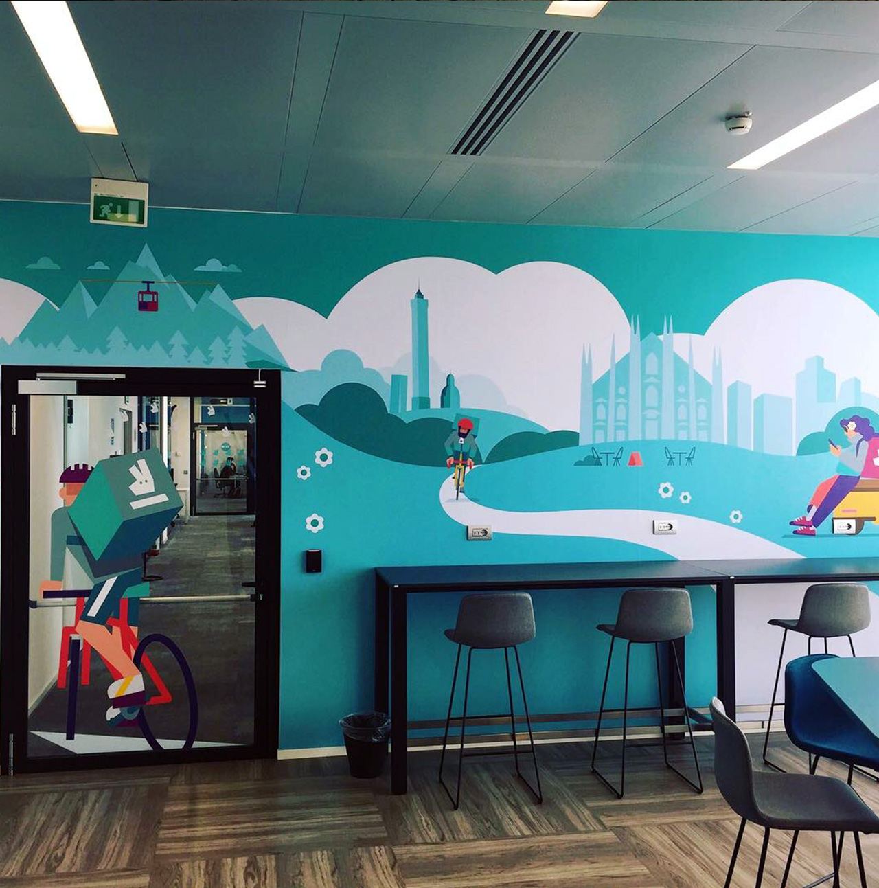 Apogee Graphics Deliveroo wall prints